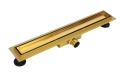 Ekskluzywny odpływ liniowy Duplex Next 700 mm, złoty