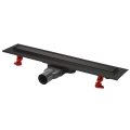 Designerski odpływ liniowy Venisio Slim+ 500 mm, czarny mat