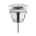Chromowany korek otwarty do umywalek – niezamykany odpływ