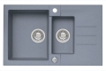 ROCK 70 kol. 04 steel (78x48) zlew Granital+ 1,5kom. z syfonem POP-UP