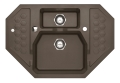 SENSUAL 60 kol. 03 chocolate (90x61) zlewl Granital+ narożny 1,5kom. z syfonem POP-UP