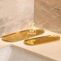 Dekoracyjna podstawka Gold 18cm kolor złoty