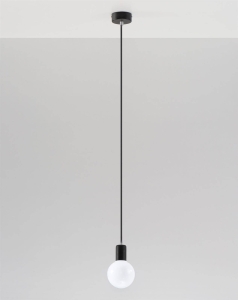 Lampa wisząca EDISON czarna