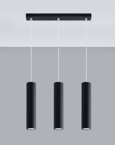 Lampa wisząca LAGOS 3L czarny