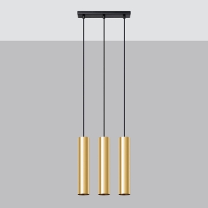 Lampa Wisząca LAGOS 3 złoty połysk