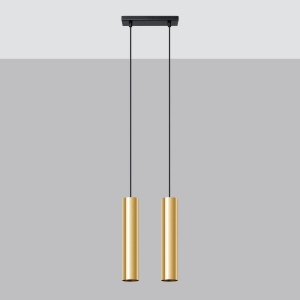 Lampa Wisząca LAGOS 2 złoty połysk