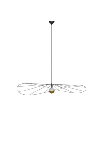 Lampa wisząca ESKOLA 70 czarna