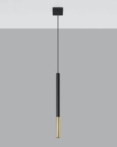 Lampa wisząca MOZAICA 1 czarny/złoto