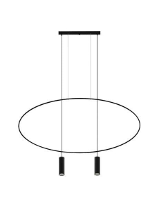 Lampa wisząca HOLAR 2 czarna