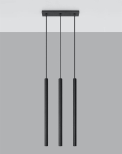 Lampa wisząca PASTELO 3 czarna