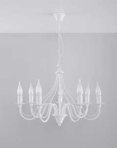 Żyrandol MINERWA 7 biały