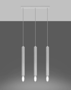 Lampa wisząca WEZYR 3 biała