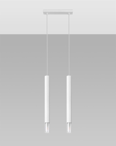Lampa wisząca WEZYR 2 biała