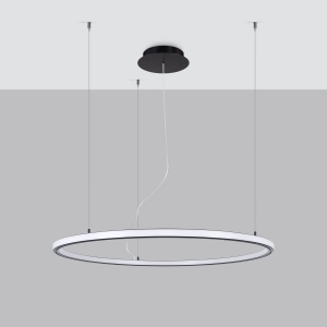 Żyrandol RISA 90 czarny LED 3000K