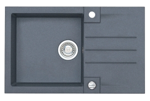 ROCK 130 kol. 05 twilight (78x48) zlew Granital 1 kom. z syfonem POP-UP