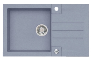 ROCK 130 kol. 04 steel (78x48) zlew Granital 1 kom. z syfonem POP-UP