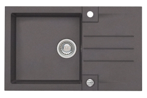 ROCK 130 kol. 03 chocolate (78x48) zlew Granital 1 kom. z syfonem POP-UP