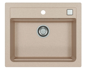 ATROX 30 kol. 22 PIASEK zlew Granital 1 kom. z syfonem POP-UP 3 1/2"