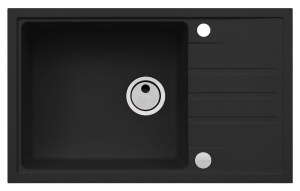 Intermezzo 130 deep black (78x48) z syfonem manualnym