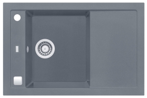 FORMIC 30 kol. 04 steel (76x50) zlew Granital+ 1kom. z syfonem POP-UP