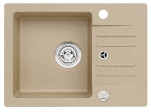 FOXTROT 30 kol. 55 beż (58x42) zlew Granital 1kom. z syfonem POP-UP