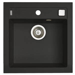 FORMIC 20 kol. deep black (52x51) zlew Granital z syfonem POP-UP
