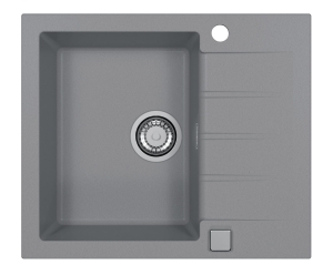 CADIT 10 kol. 81 BETON (590x500) zlew Granital 1 kom. z syfonem POP-UP 3 1/2"