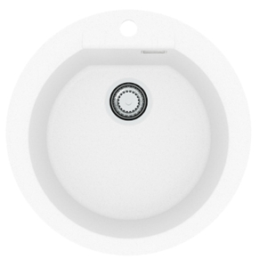 CADIT 100 kol. 11 BIAŁY (fi 425 x 200 mm) zlew Granital kom. z syfonem manulanym 3 1/2"