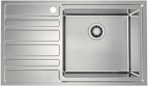 Rando 50 QC P 860x500 zlew wpuszczany z syfonem + syfon Quick Close