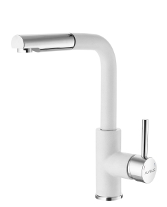 SIROS bateria kuchenna biały 11 + chrom