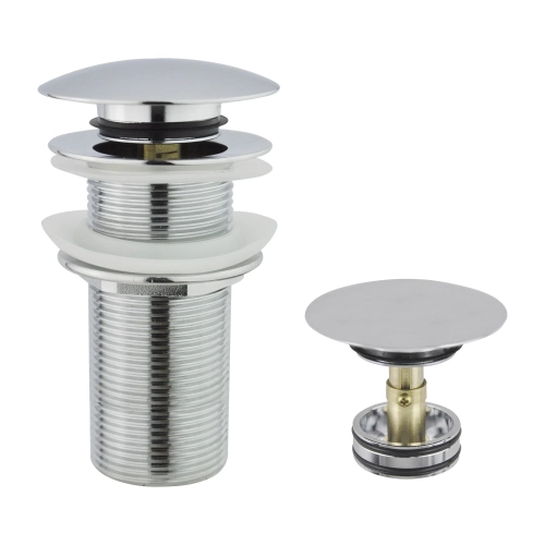 Korek klik-klak umywalkowy 110 mm, chromowany