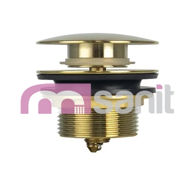 Złoty syfon wannowy klik-klak 50 mm – łatwe czyszczenie od góry