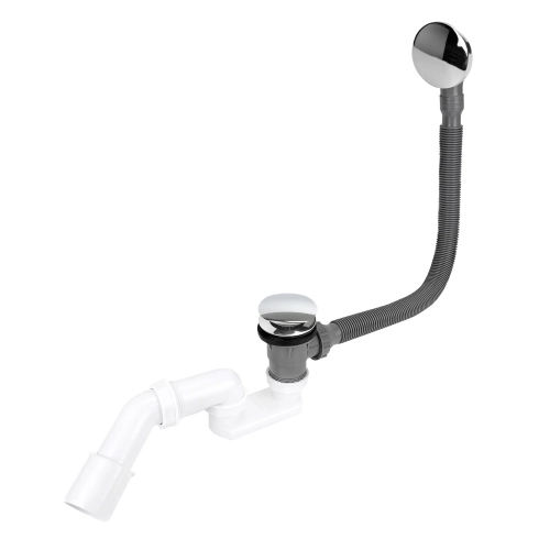 Syfon wannowy chromowany Klik-Klak, czyszczony od góry