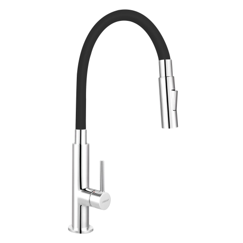 Bateria Kuchenna Ferro Fitness Slim Elastyczna Chrom-Czarna