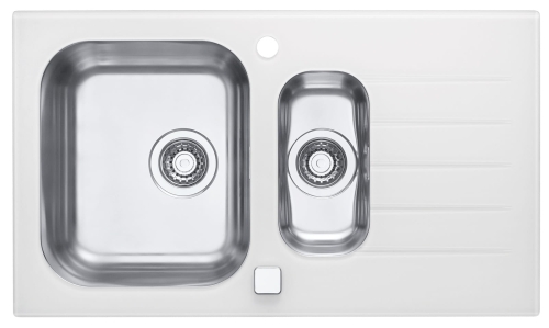 GLASSIX 20 POP-UP 3 1/2 860X500mm satyna - biały