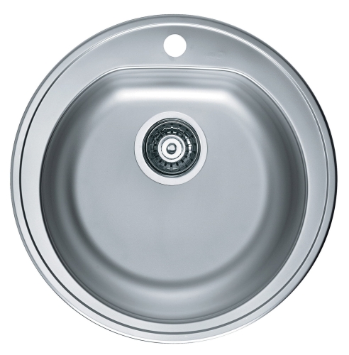 FORM 30 LEN 510 1K zlew wpuczszany 15,5 cm + odpływ zatyczkowy z syfonem