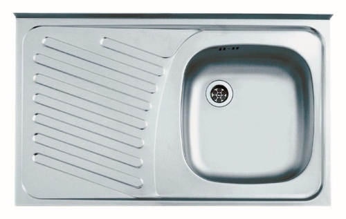 PRIMAL 30 P LEN SPECIAL 80x50 1K zlew nakładany z przelewem + odpływ zatyczkowy z syfonem