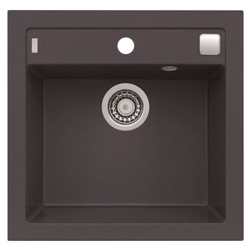 FORMIC 20 kol. 03 chocolate (52x51) zlew Granital+ 1kom. z syfonem POP-UP