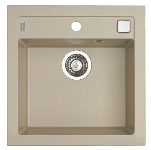 FORMIC 20 kol. 02 pebble (52x51) zlew Granital+ 1kom. z syfonem POP-UP