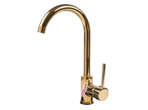 STEEL 10 - bateria kuchenna kran złota gold