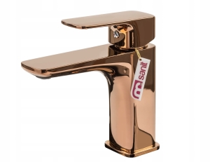 IRON ROSE bateria umywalkowa kran różowe złoto rose gold