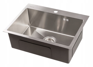 STEEL 100 Plus zlewozmywak stalowy zlew kuchenny 3mm + syfon, sitko