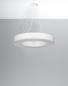 Żyrandol SATURNO SLIM 70 biały