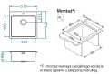 PURE 30 SAT QC 510 x 520 mm + syfon Quick Close