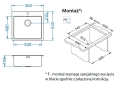 PURE 70 SAT QC 565 x 525 mm + syfon Quick Close