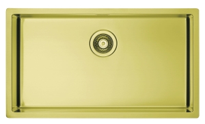 Monarch QUADRIX 60 ZŁOTO zlewozmywak stalowy 790x450mm