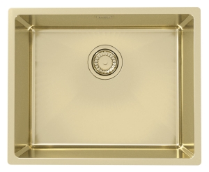 Monarch KOMBINO 50 F/S ZŁOTO zlewozmywak stalowy 540x440mm