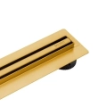 Elegancki odpływ liniowy Slim&Low ProLine 800 mm, złoty