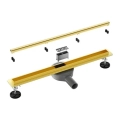 Elegancki odpływ liniowy Slim&Low ProLine 800 mm, złoty