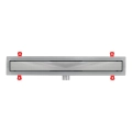 Praktyczny odpływ liniowy Alfa Linear 600 mm, inox